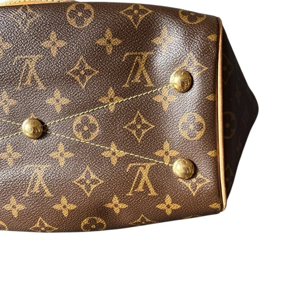 Louis Vuitton Tivoli PM Monogram Canvas Handbag with Natural Leather Trim - Picture 8 of 15
